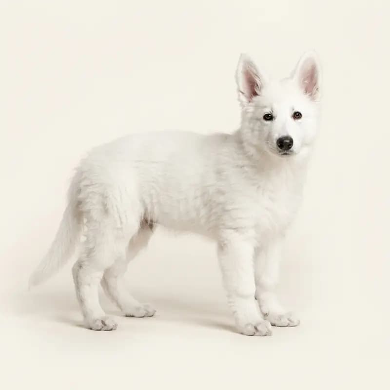 Beyaz İsviçre Çoban Köpeği Welpe in Beyaz
