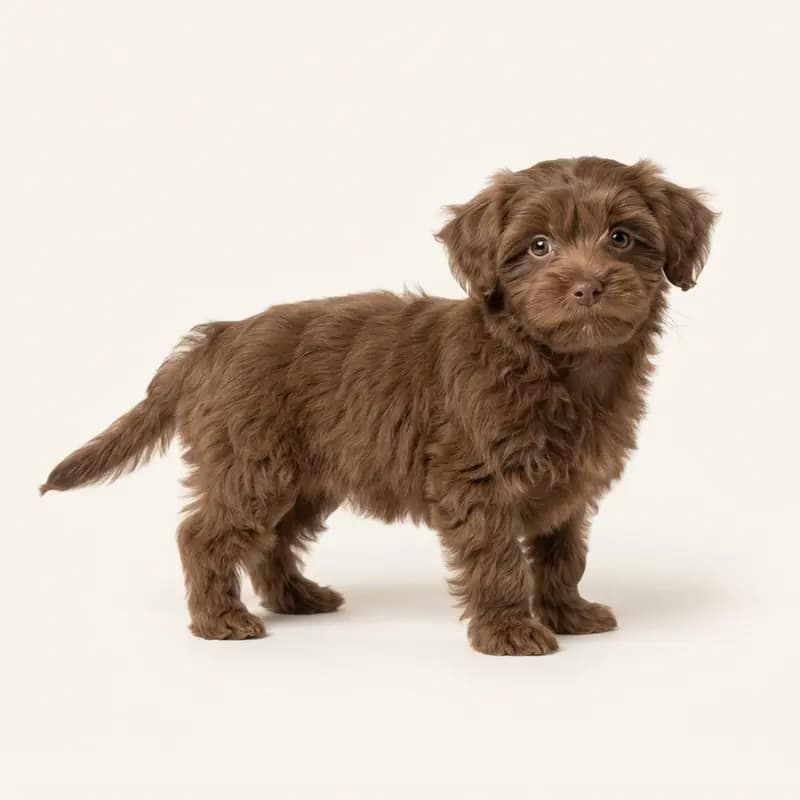 Morkie Welpe in Brun