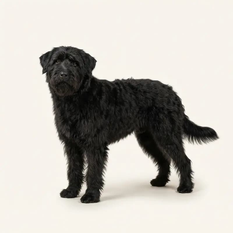 Siyah renginde yetişkin Bouvier des Ardennes