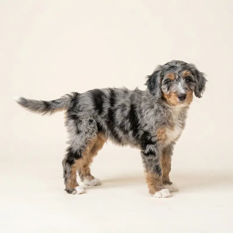 Sheepadoodle Welpe in Blue merle