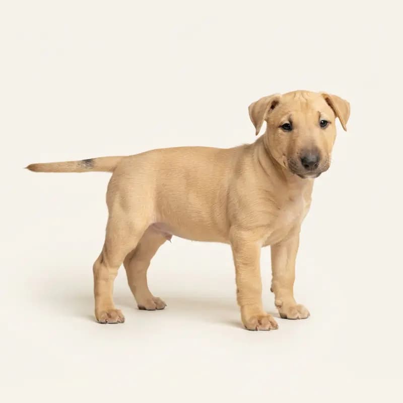 Bull Terrier Welpe in Fawn