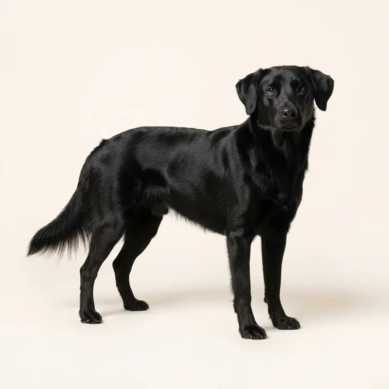 Volwassen Aussiedor (Australische herder x labrador) in Zwart