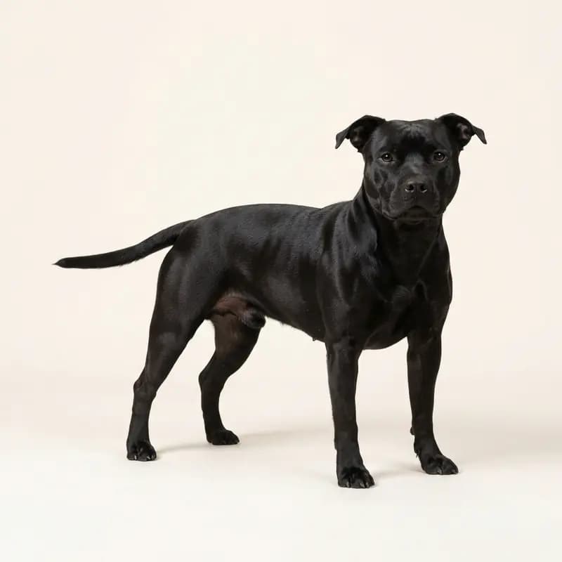 Voksen Amerikansk Staffordshire Terrier i Sort