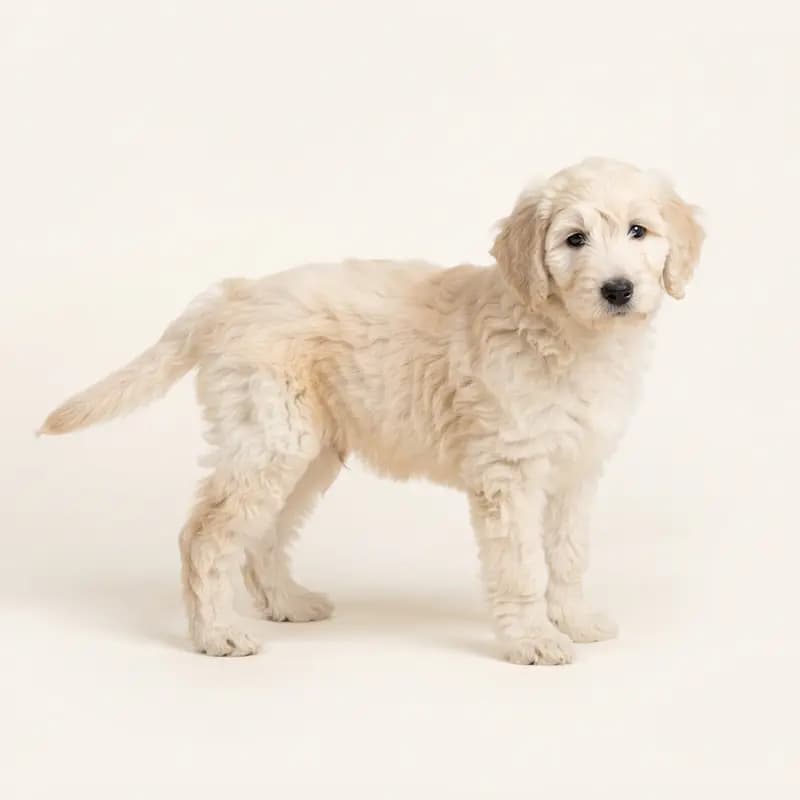 Sheepadoodle Welpe in Creme
