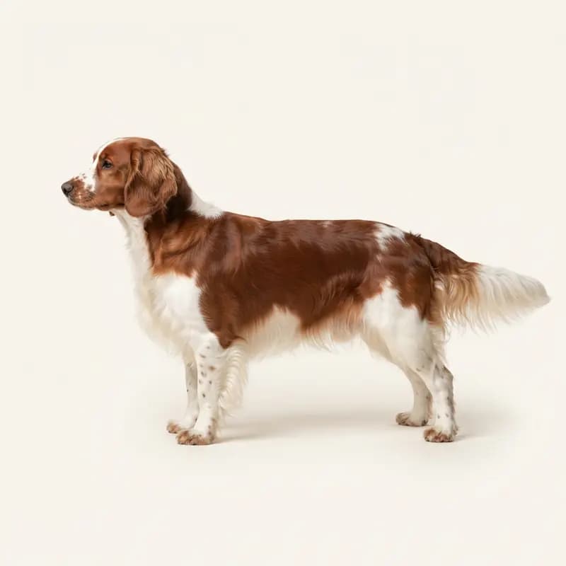 Welsh Springer Spaniël met Halflang haar