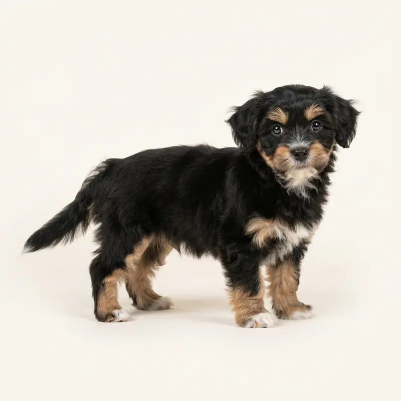 Shorkie Welpe in Trefarvet