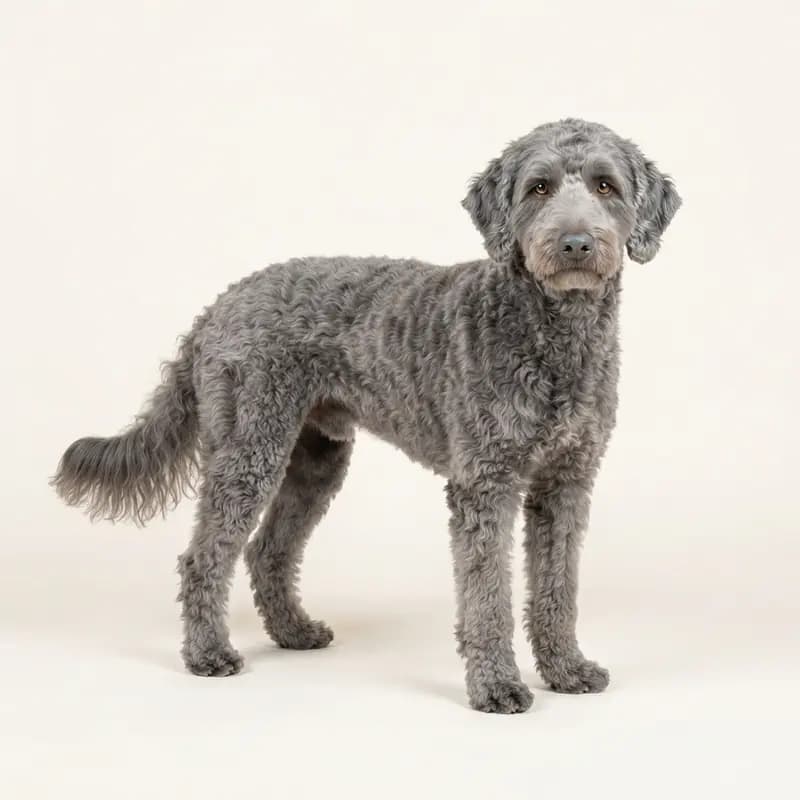Labradoodle australien adulte en Bleu