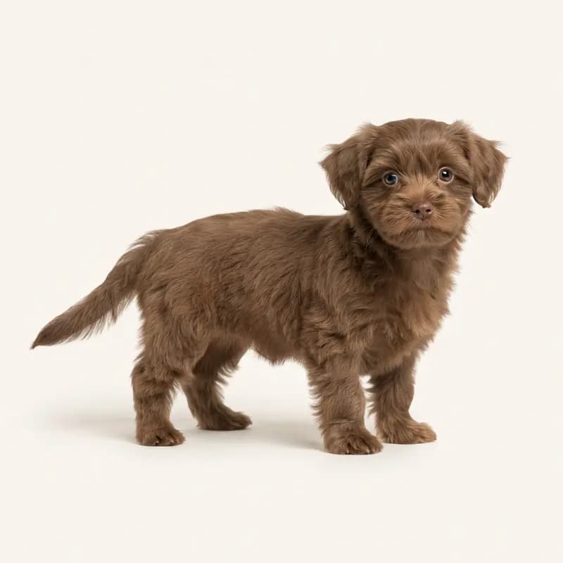 Shorkie Welpe in Brun