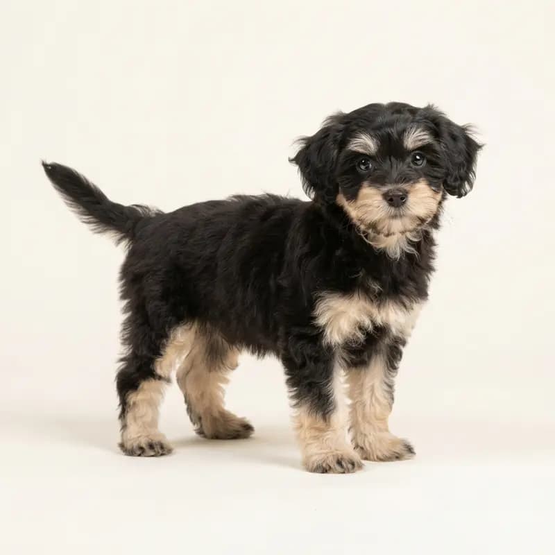 Petit chien lion Welpe in Bicolore