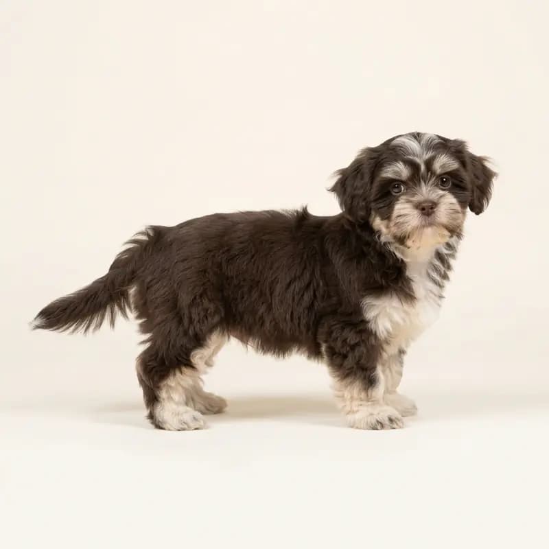 Shih Tzu Welpe in Tofarvet