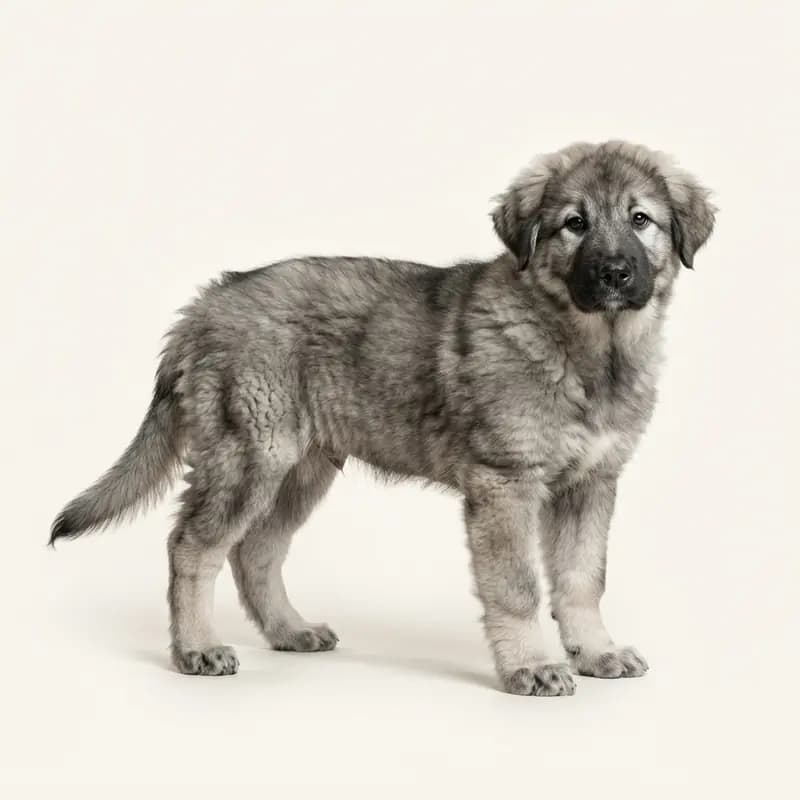 Berger du Caucase Welpe in Gris loup
