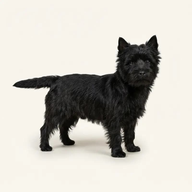 Voksen Cairn Terrier i Sort