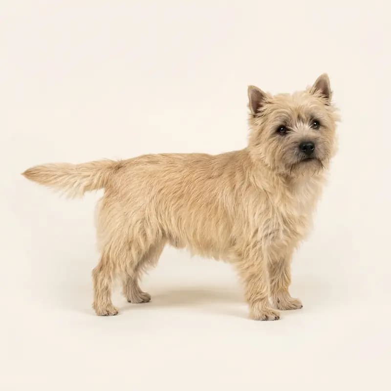 Voksen Cairn Terrier i Hvedefarvet