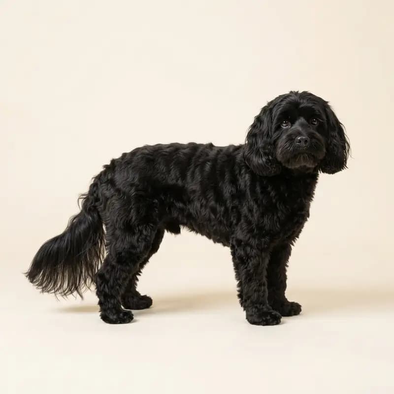 Voksen Cavapoo i Sort