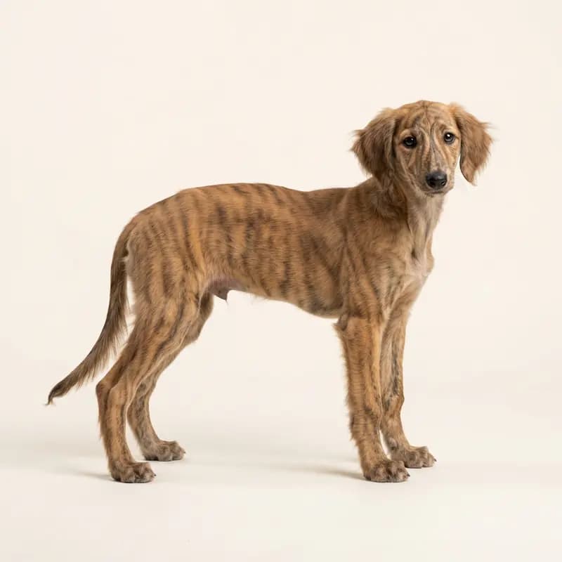 Saluki Welpe in Stribet