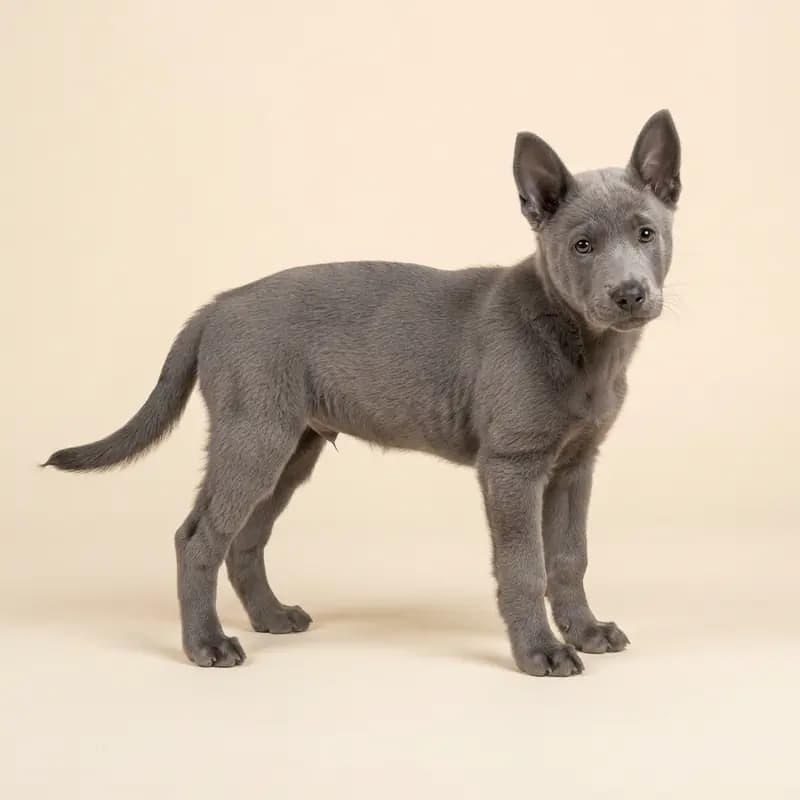 Kanaänhond Welpe in Grijs
