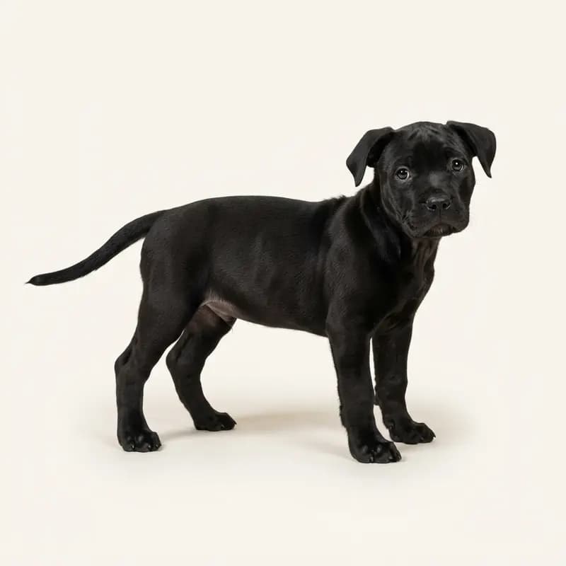 American Bully Welpe in Noir