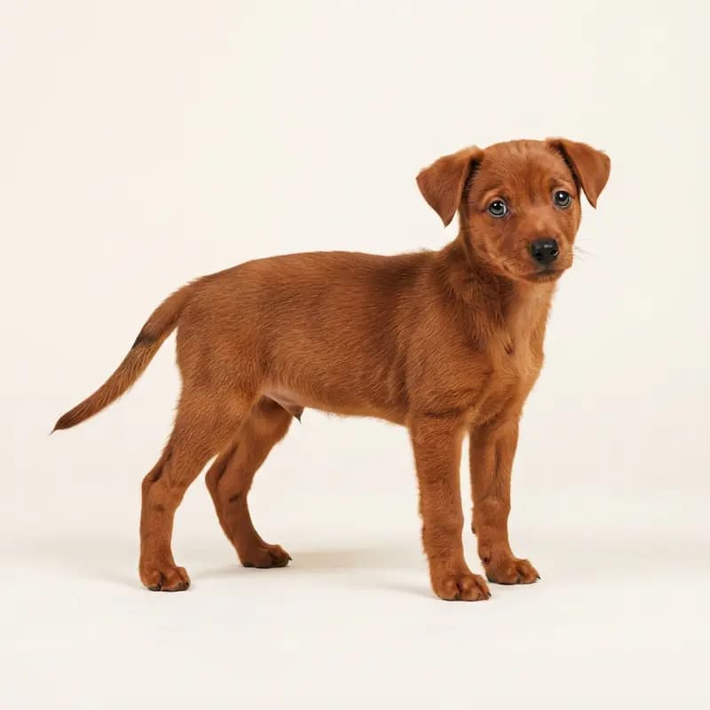 Rat Terrier Welpe in Rouge