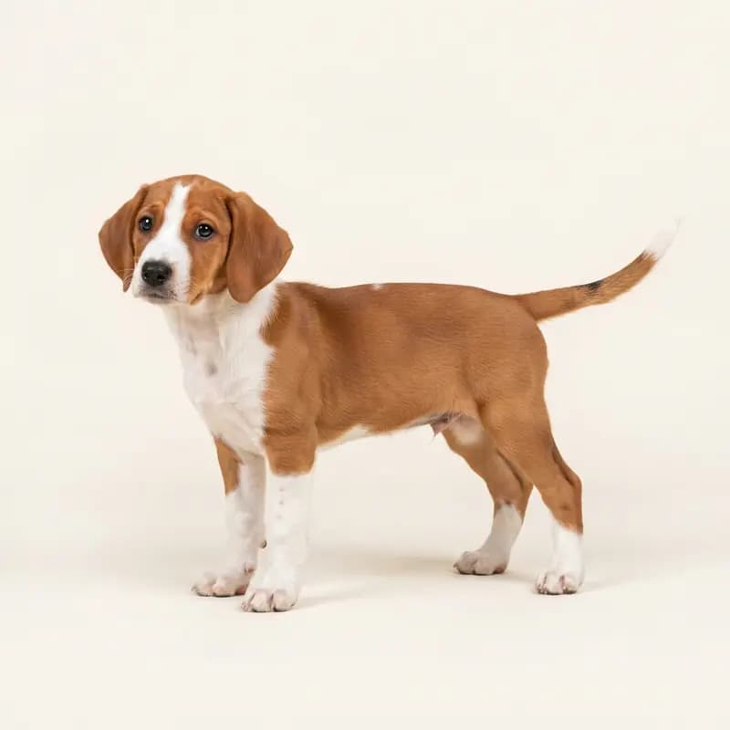 Zwitserse honden Welpe in Rood-wit