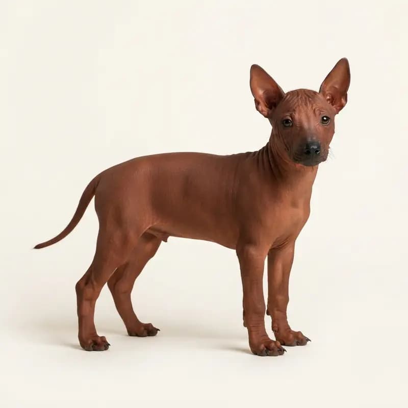 Xoloitzcuintle Welpe in Rød