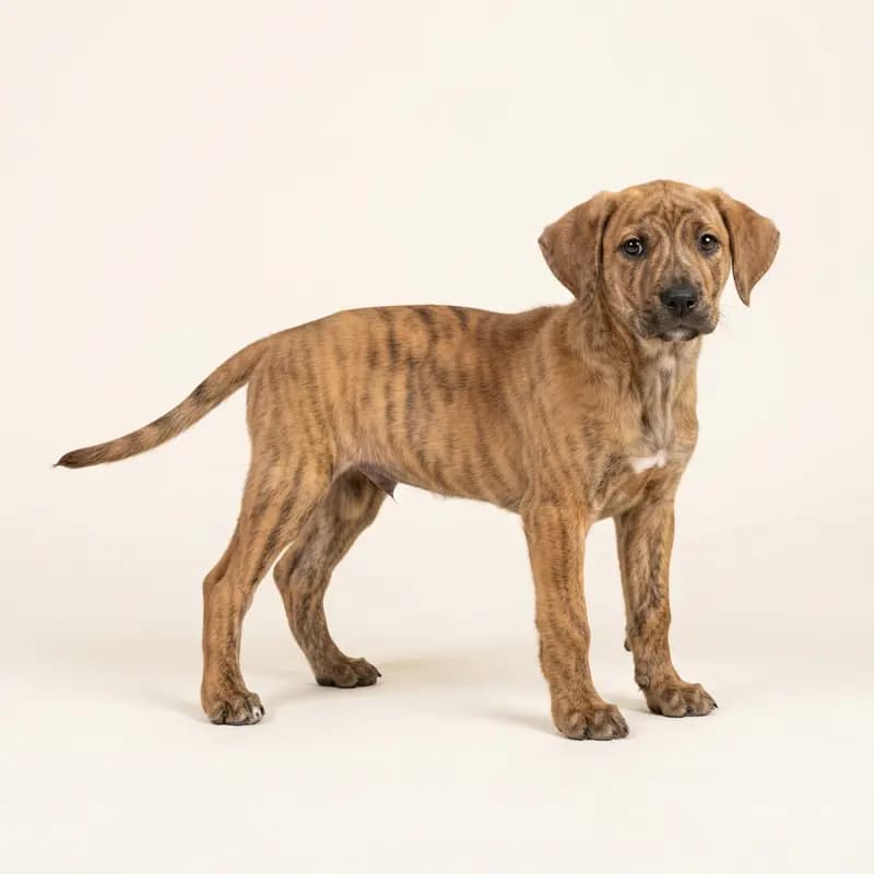 Treeing Tennessee Brindle Welpe in Gestroomd
