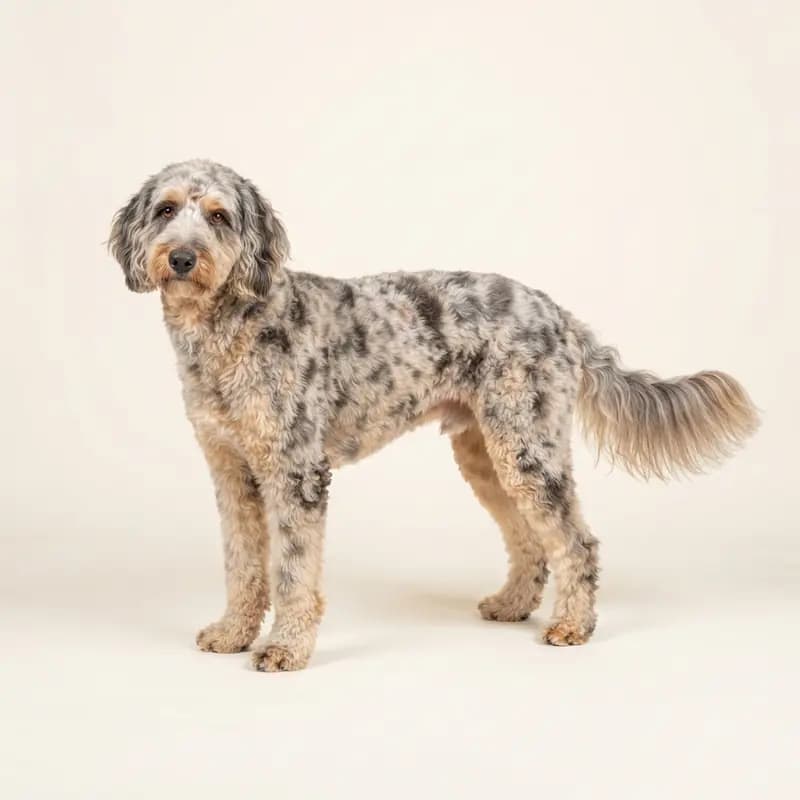 Goldendoodle adulte en Merle