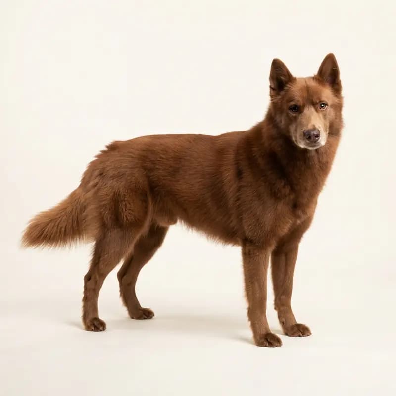 Husky d'Alaska adulte en Rouge