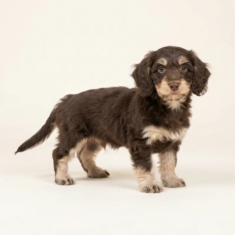 Doxiepoo Welpe in Tofarvet