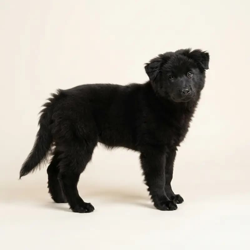 Eurasier Welpe in Noir