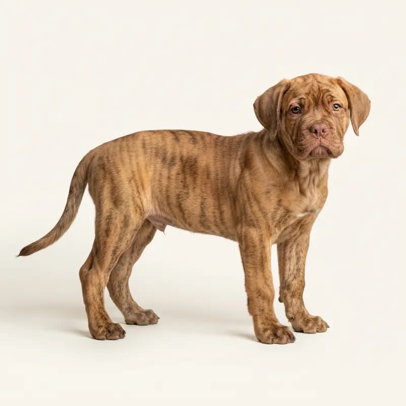 Bordeauxdog Welpe in Gestroomd