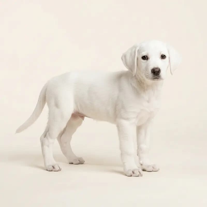 Kleine Zwitserse Lopende Hond (Schwyzer) Welpe in Wit