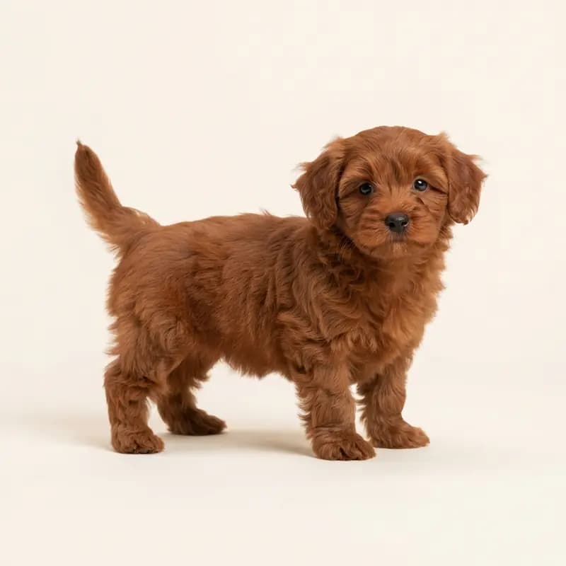 Bichon Havanais Welpe in Rouge