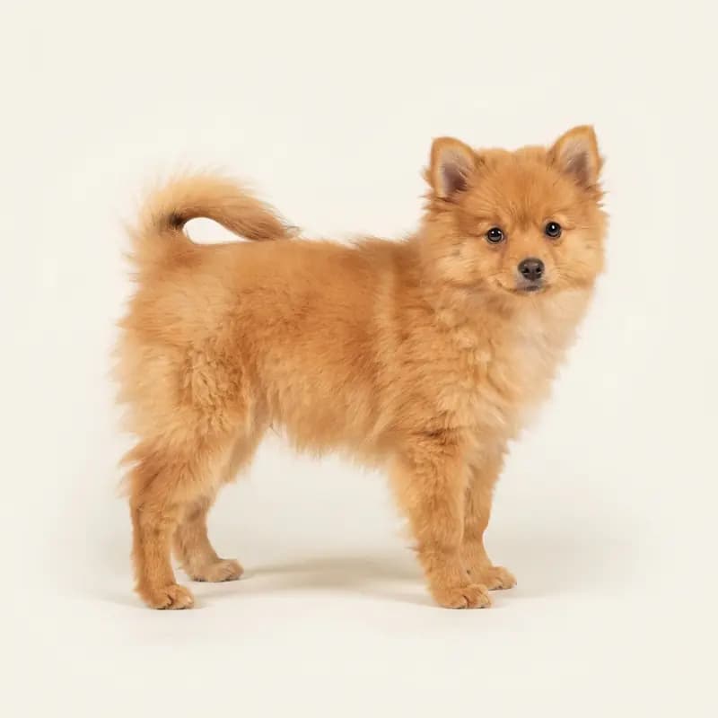 Kleinspitz Welpe in Orange