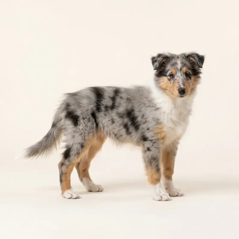 İngiliz Collie Welpe in Blue merle