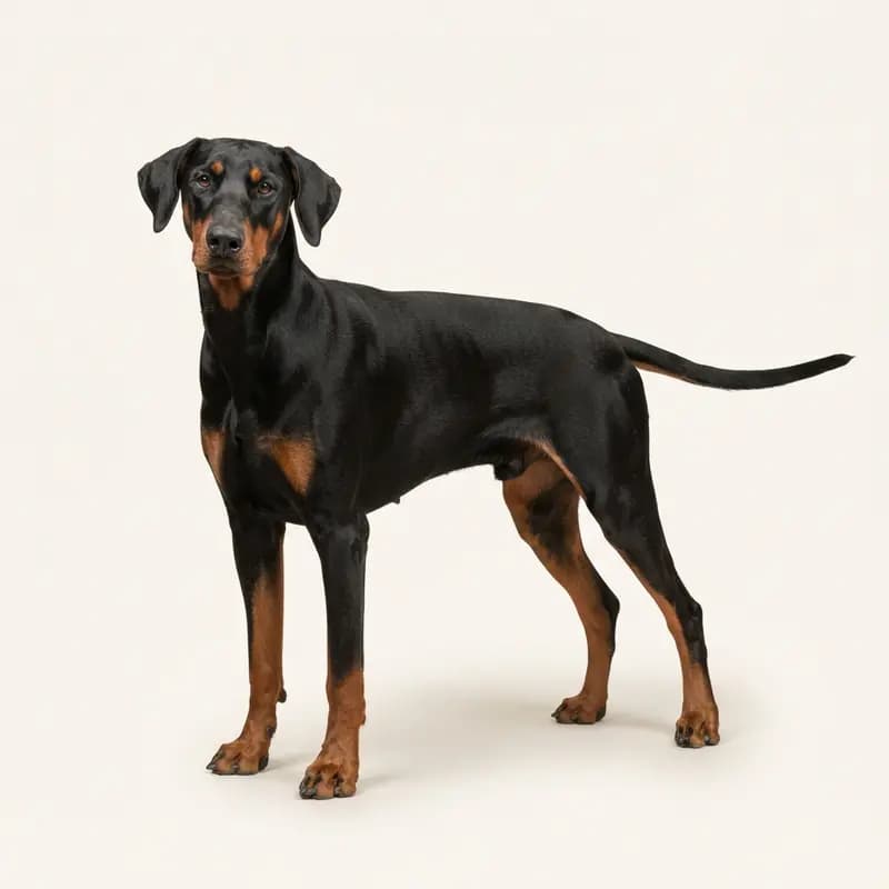 Dobermann adulte en Noir et feu