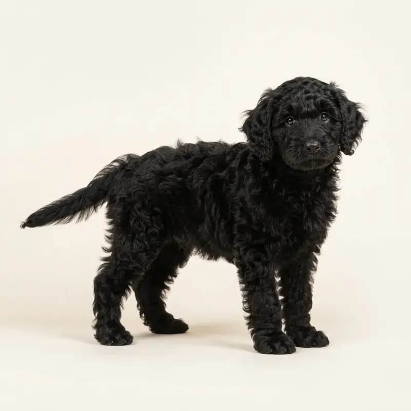 Barbet Welpe in Noir
