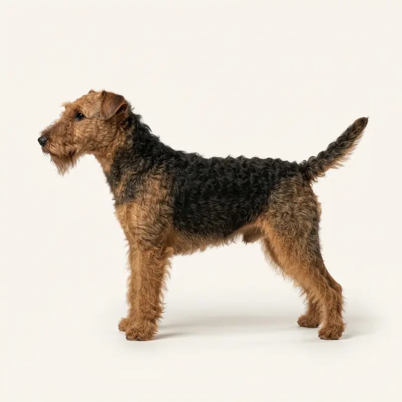 Welsh terrier med Strithåret