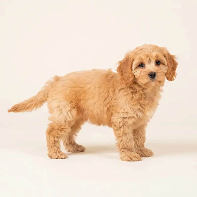 Cavachon Welpe in Abrikos