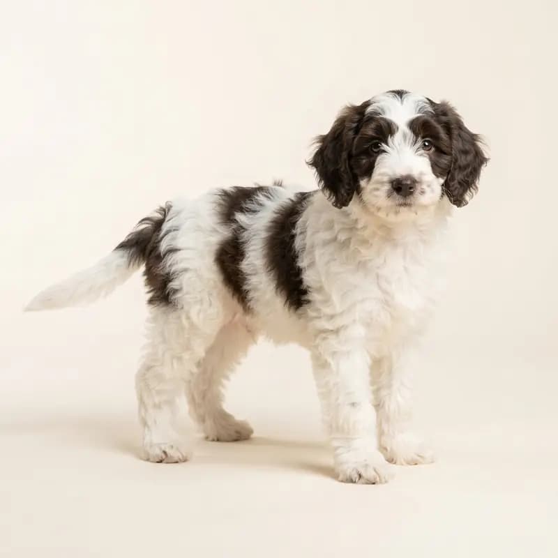 Labradoodle australien Welpe in Panaché (pie)