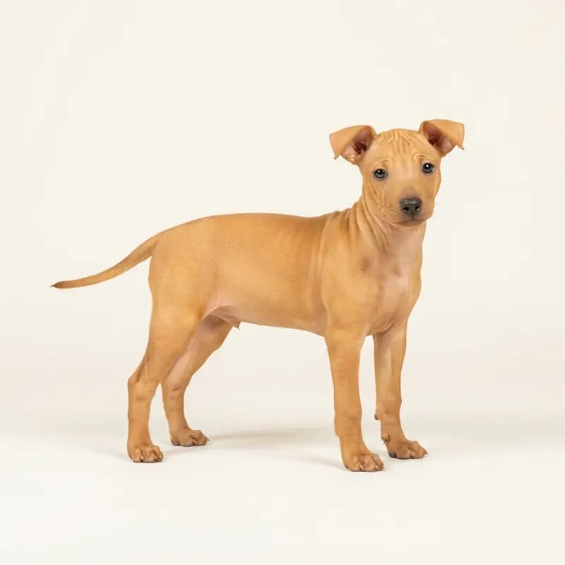 Amerikansk hårløs terrier Welpe in Tan