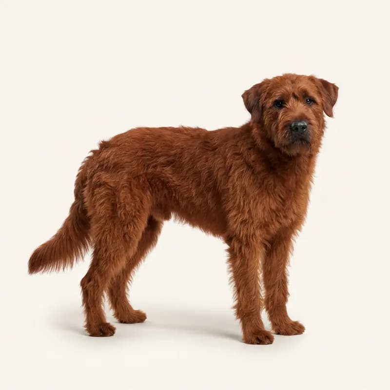 Kırmızı renginde yetişkin Bouvier des Ardennes