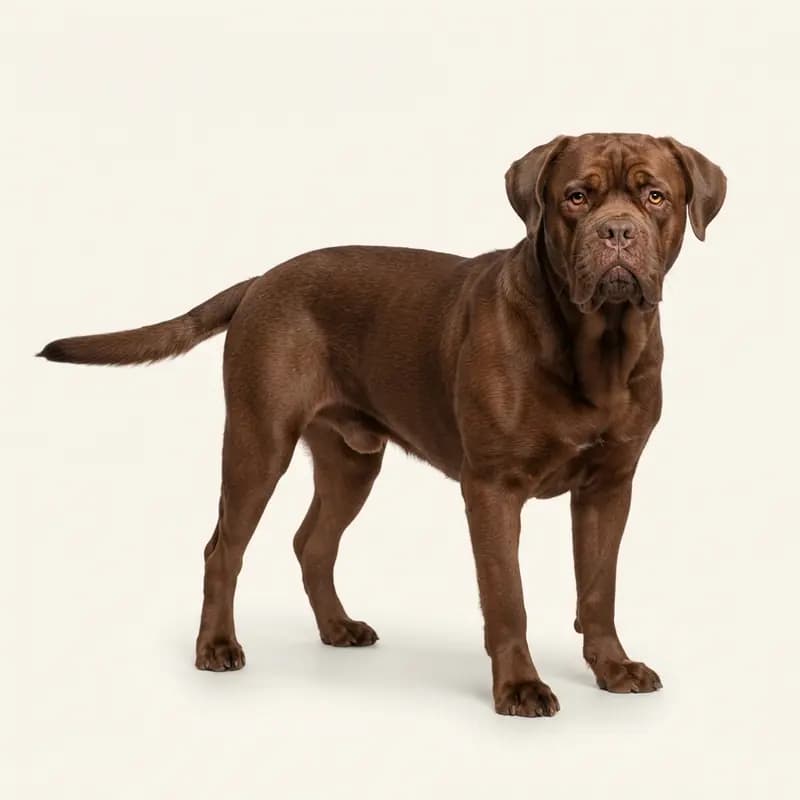 Volwassen Bordeauxdog in Chocoladebruin