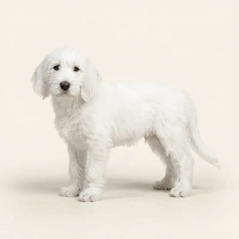 Otterhound Welpe in Hvid