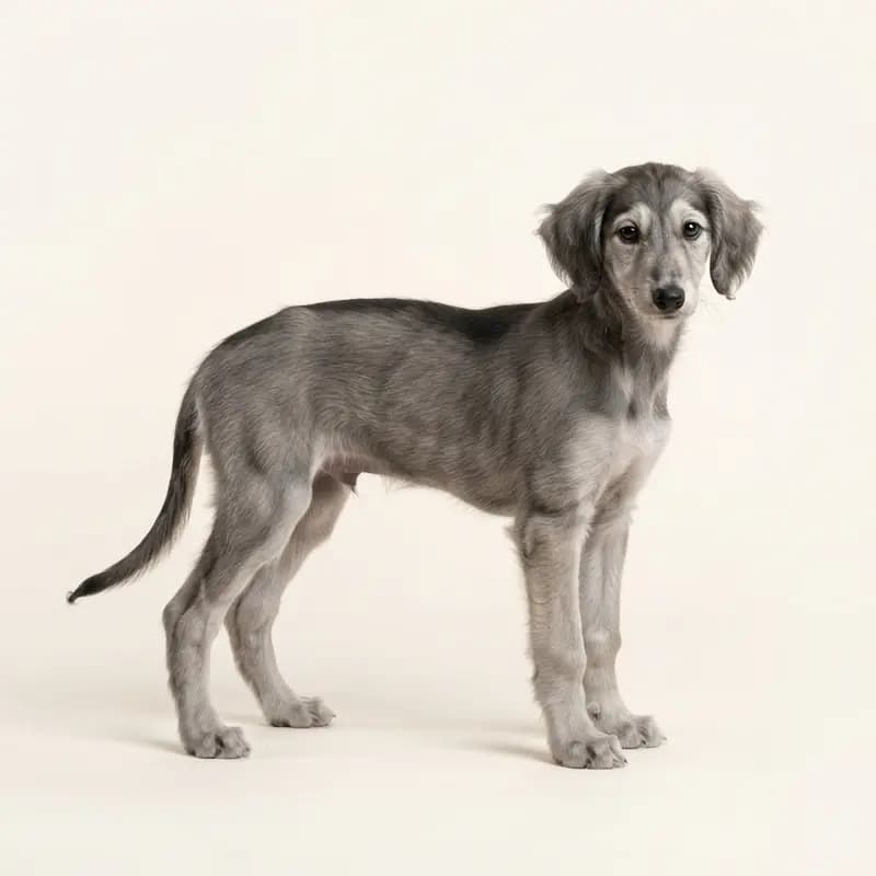 Saluki Welpe in Grizzle