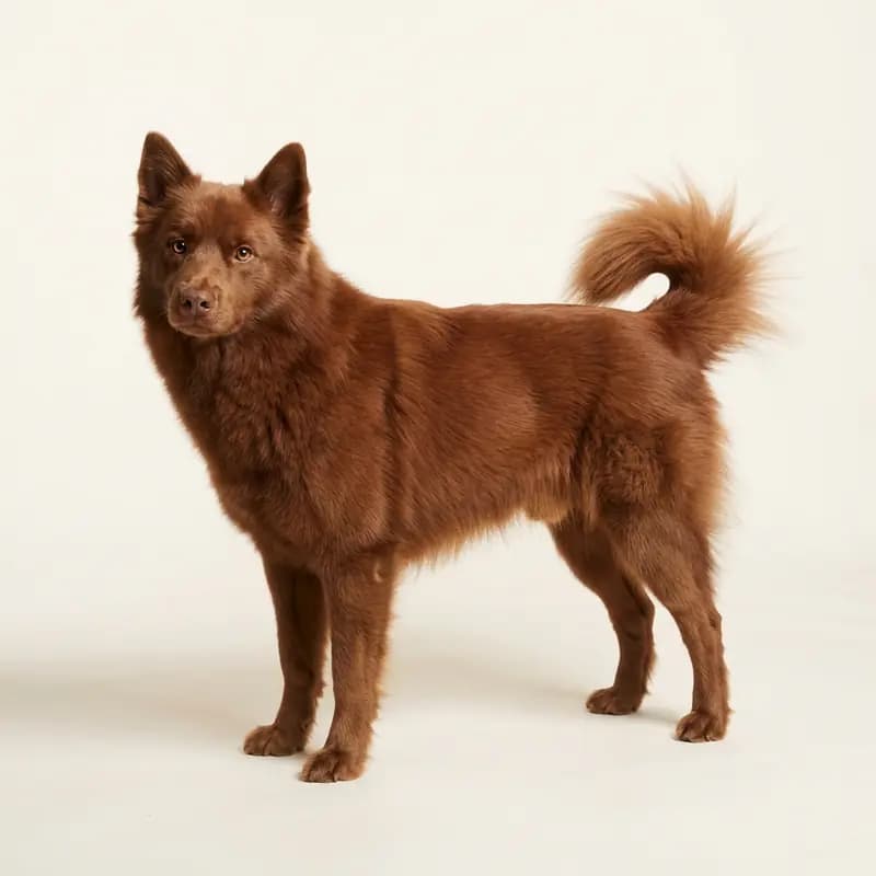 Volwassen Canadese Eskimohond in Rood