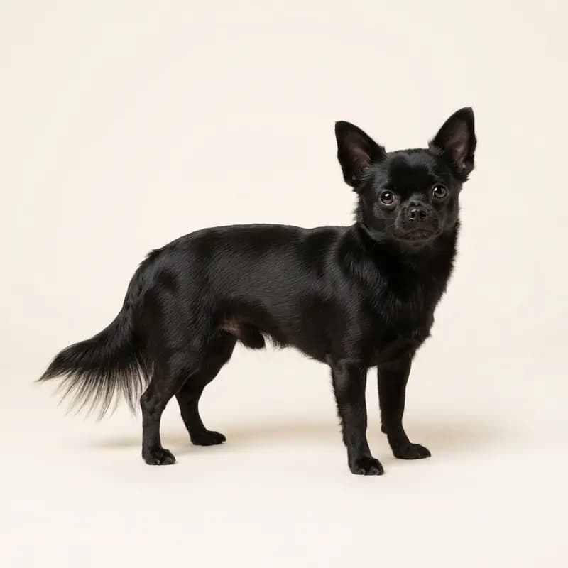 Siyah renginde yetişkin Chihuahua