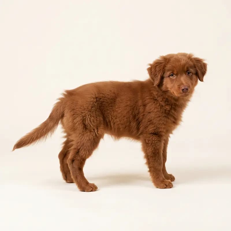 Australian Shepherd Welpe in Rød