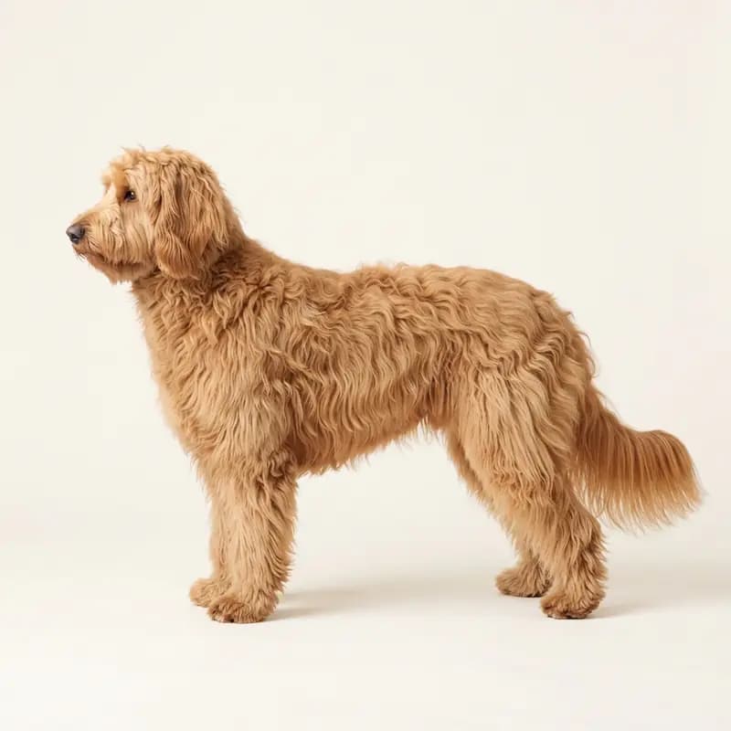 Goldendoodle avec Poil long