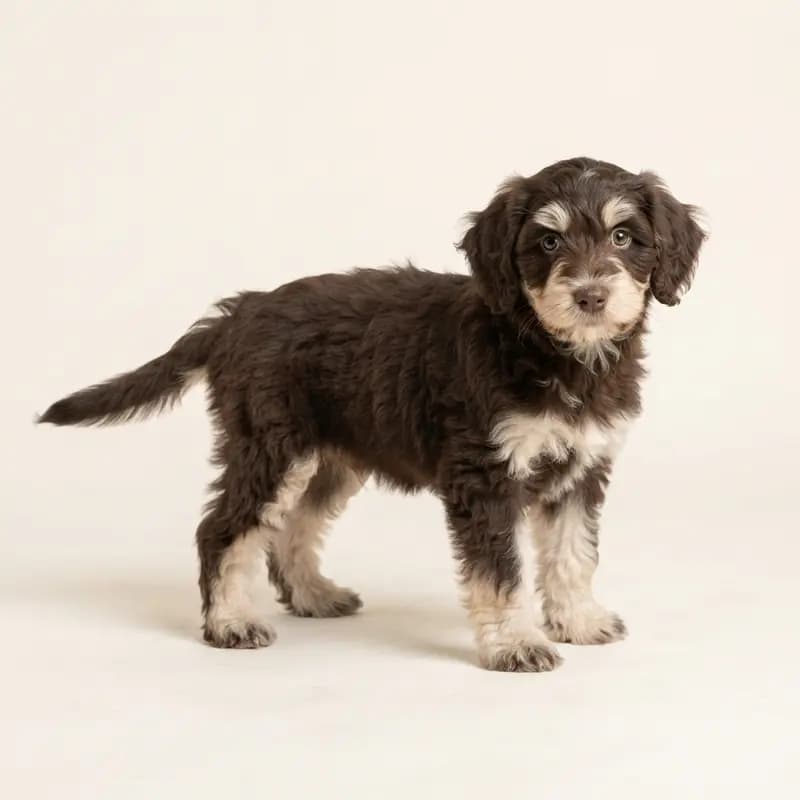 Aussiedoodle Welpe in Tweekleurig