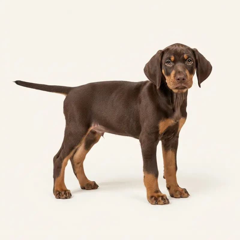 Korthåret hønsehund Welpe in Brun med tan